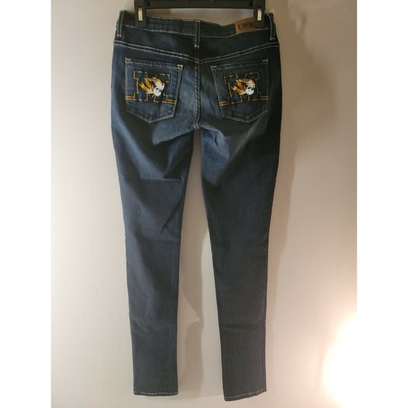 OCJ Mizzou Skinny Jeans Womens Size 26 Regular Missouri Tigers Dark Demin - Picture 2 of 9